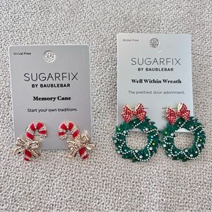 BaubleBar Holiday Earrings- Christmas